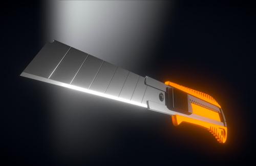 Box Cutter High-Poly Version preview image